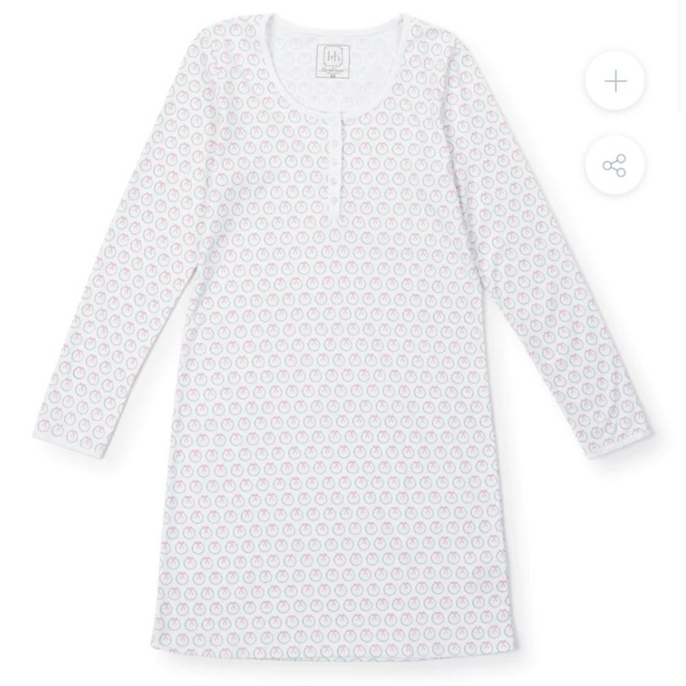 Lila and hayes pajama nightgown xs pima cotton